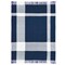 Laddha Home Designs Tartan Plaid Handwoven Throw Blanket - 50" x 60" - Blue and White